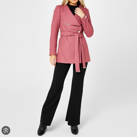NWT Ted Baker London ROSESS Coat, Ted Size 0 (small) rose pink colour - Picture 6 of 14